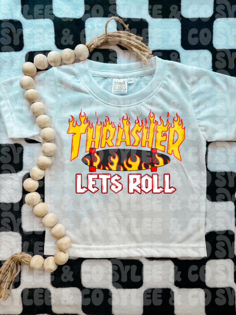 Flame Skateboard Tee
