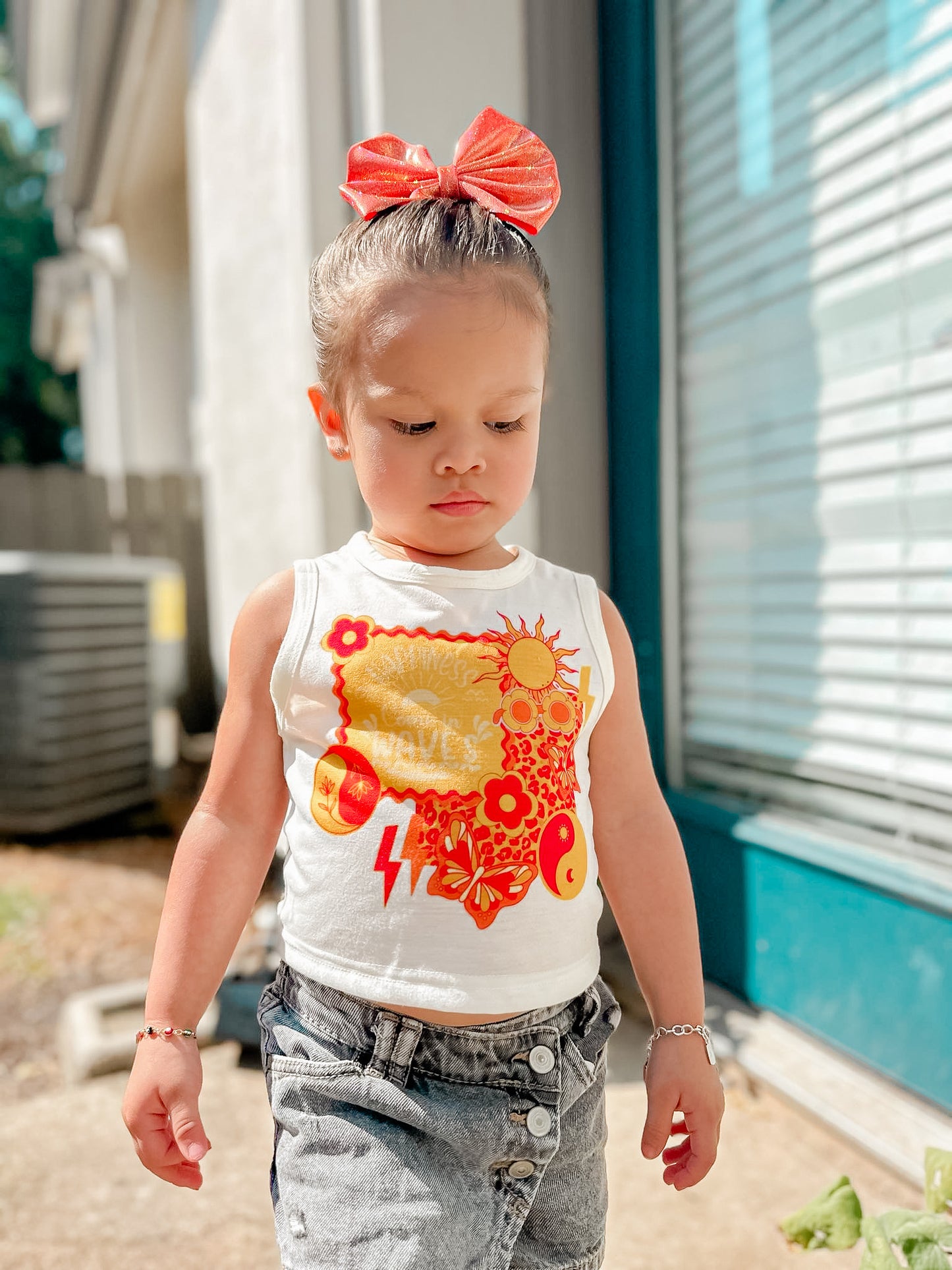 Happiness Comes In Waves Crop Tank