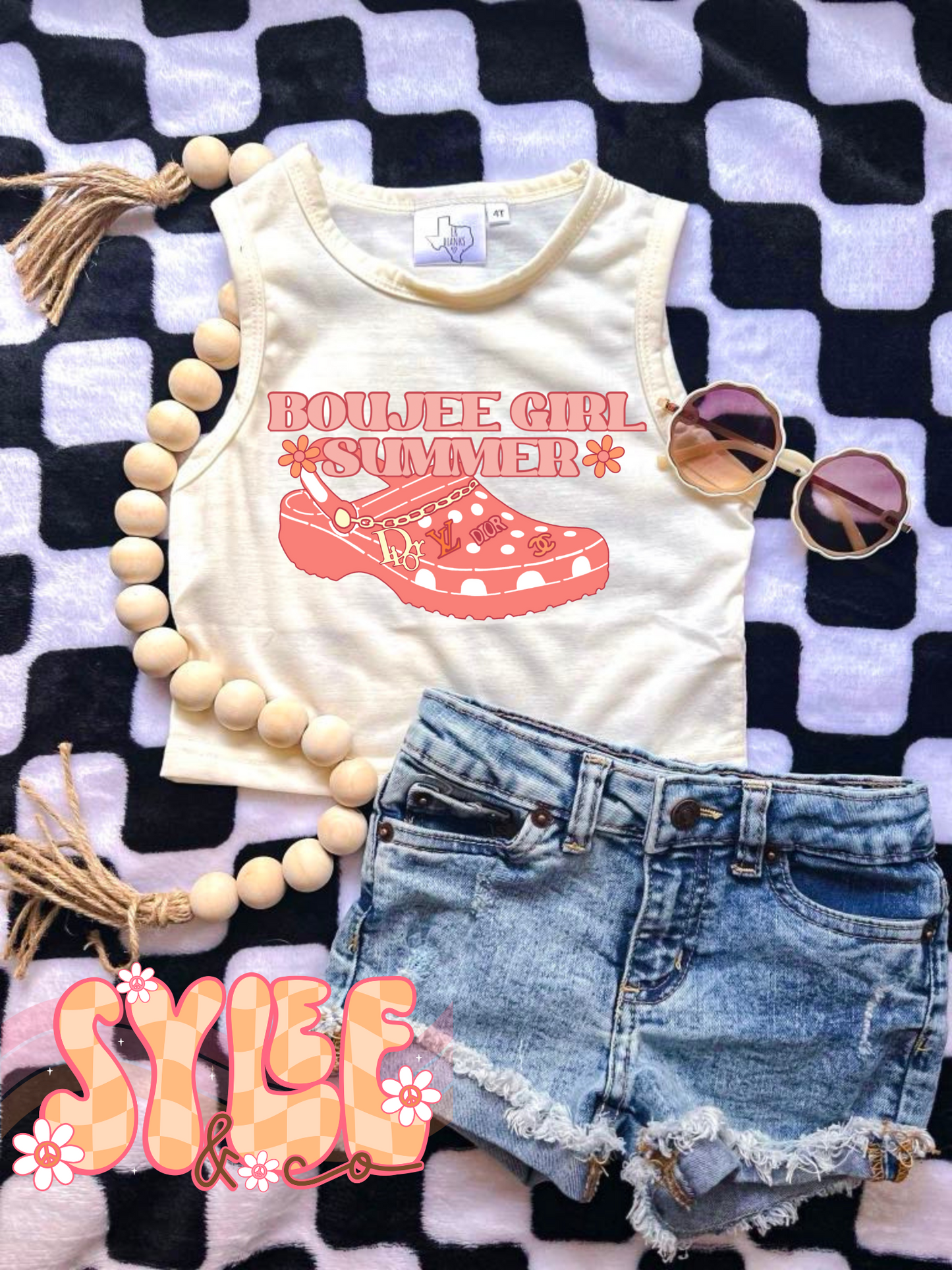 Boujee Girl Summer Crop Tank