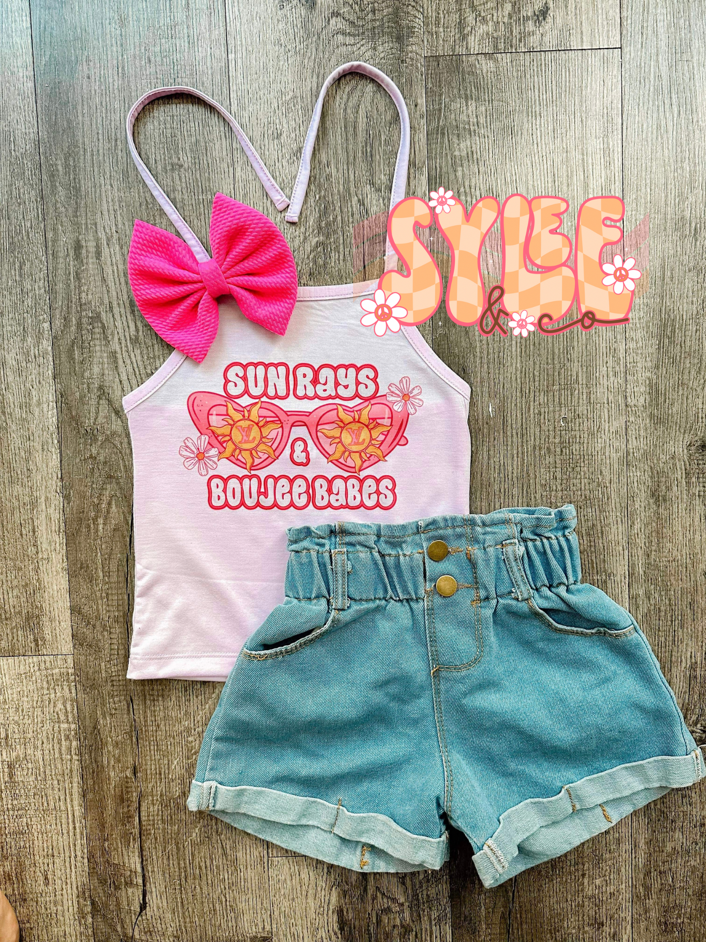 Sun Rays & Boujee Babes Halter (toddler)