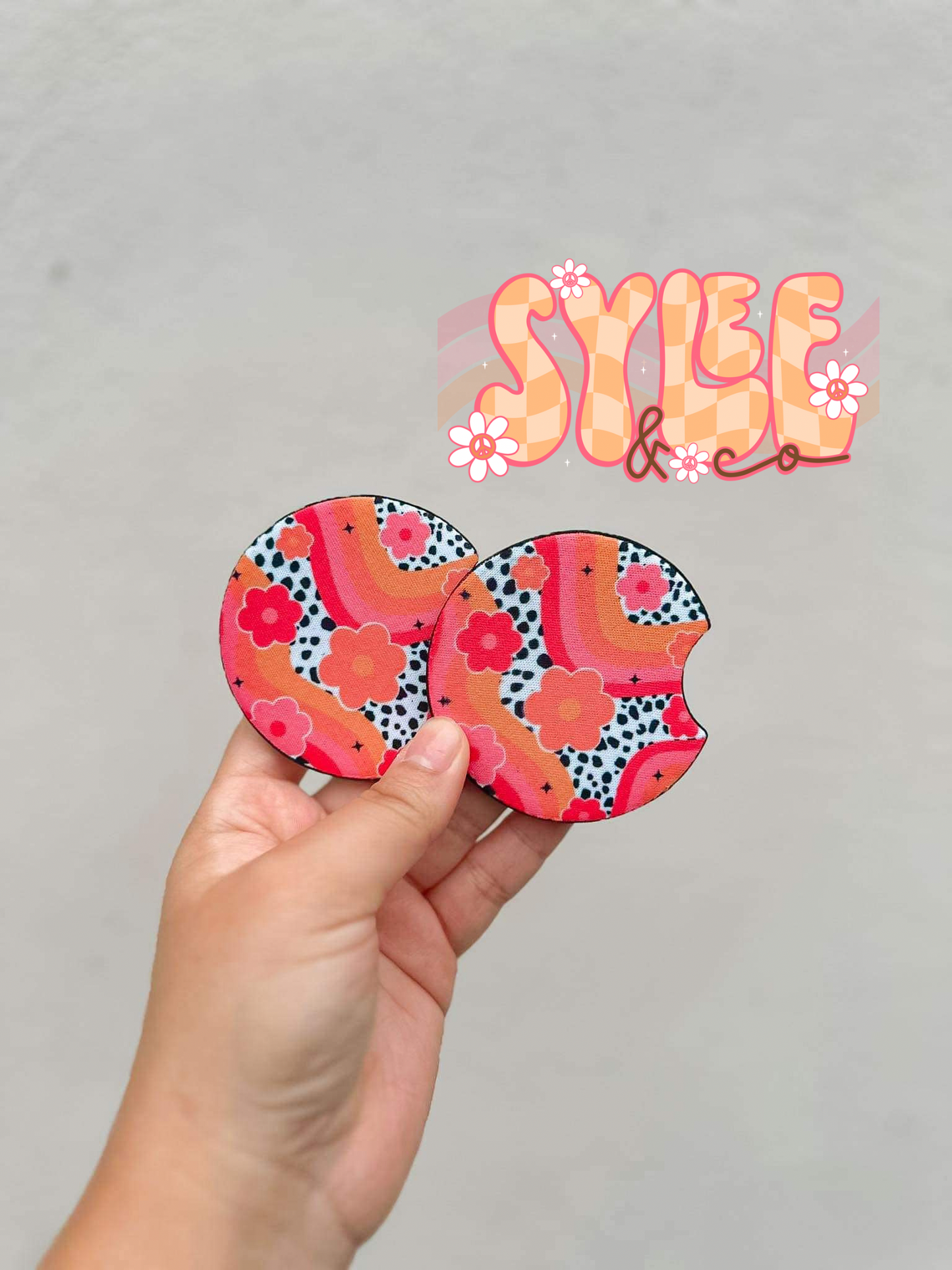 Pink Groovy Coasters