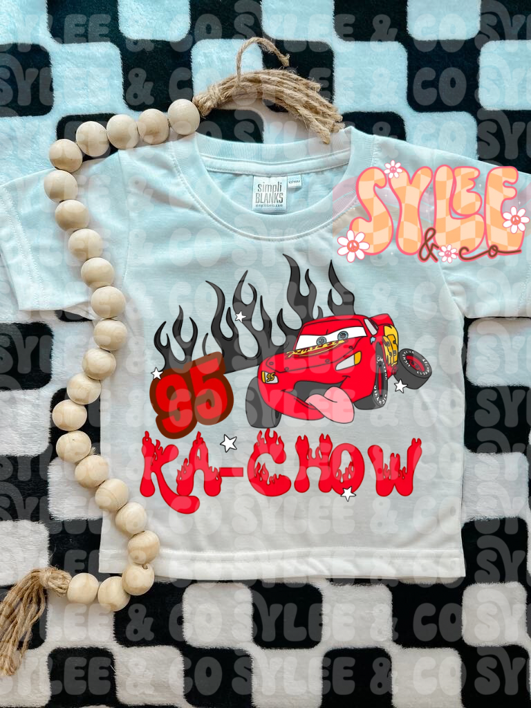 Car with Flame Tee