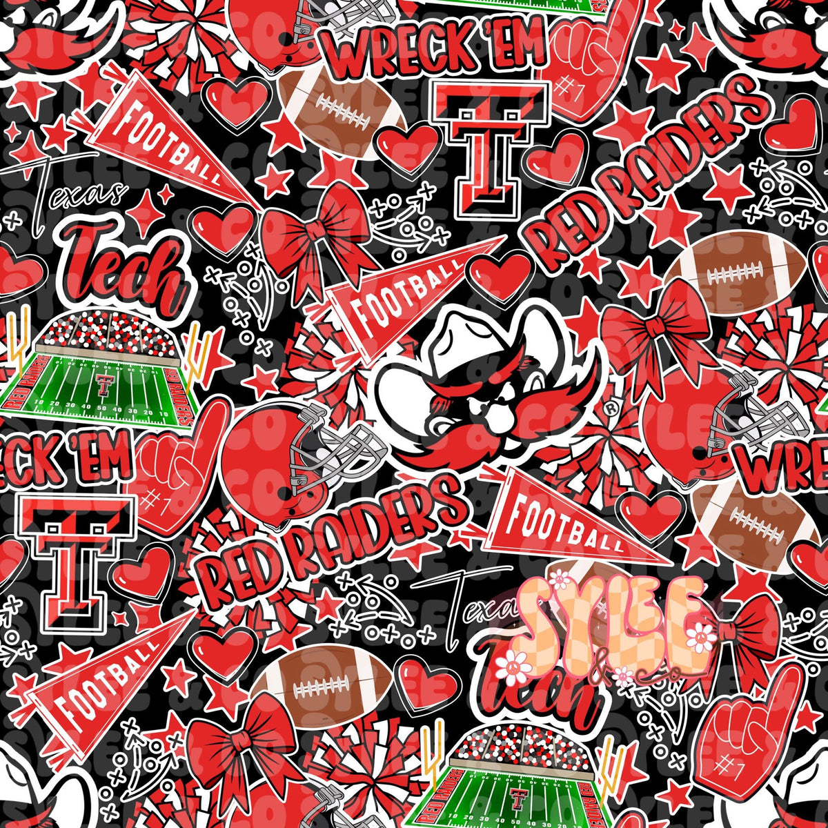 TTU collage print