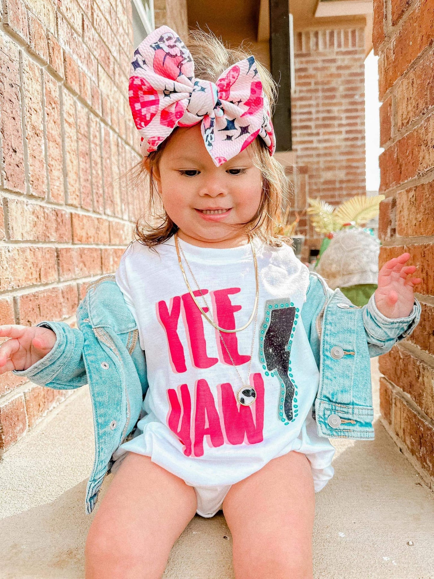 Yee Haw bubble Romper