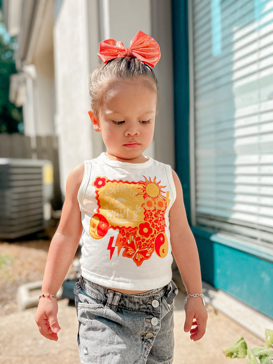 Happiness Comes In Waves Crop Tank