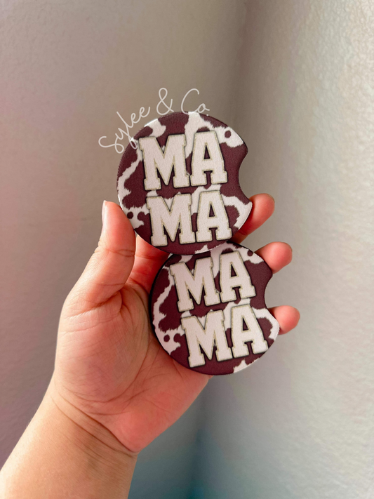 Mama Cowprint Coasters
