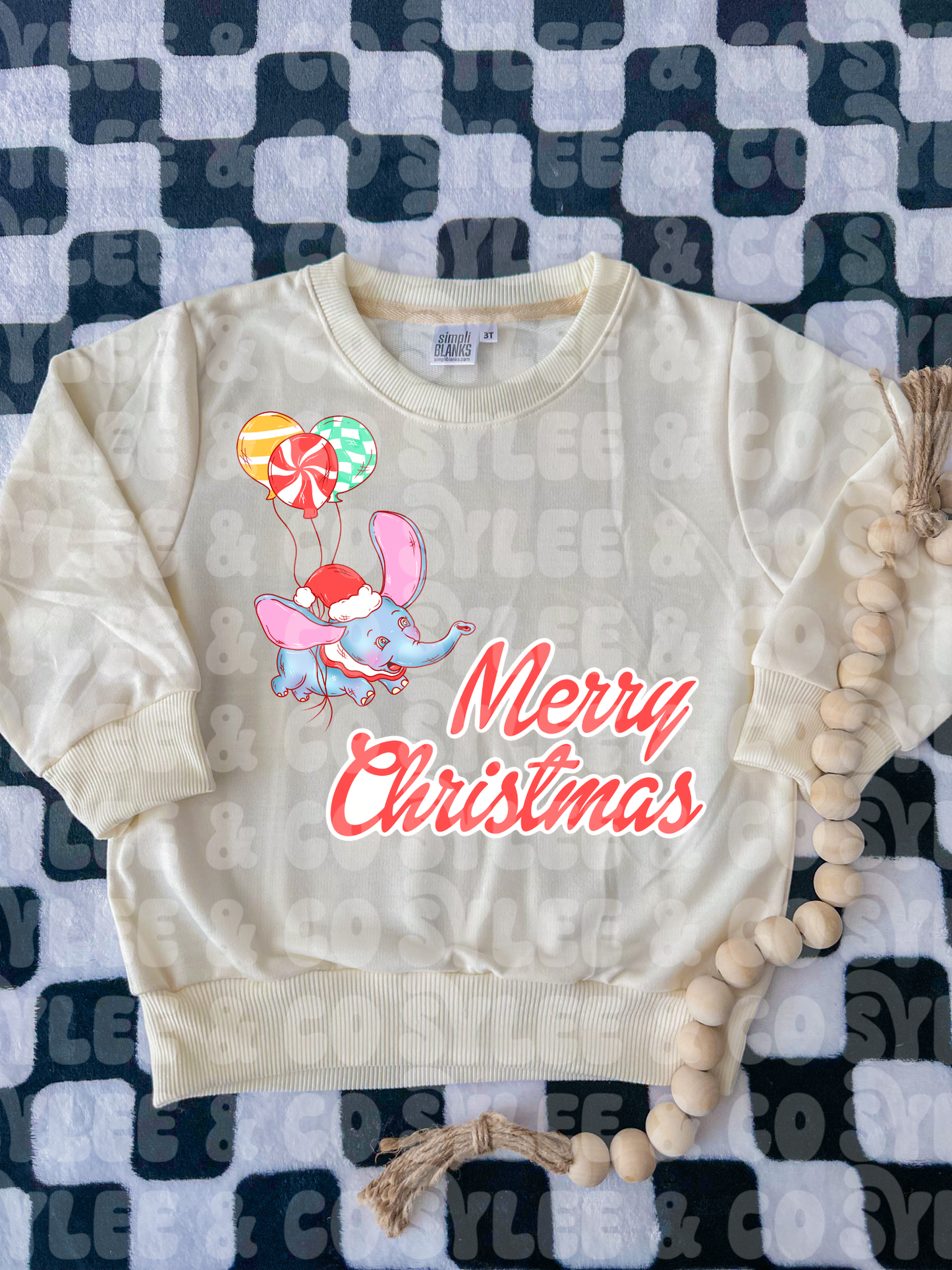 Winter Flying Elephant Sweater