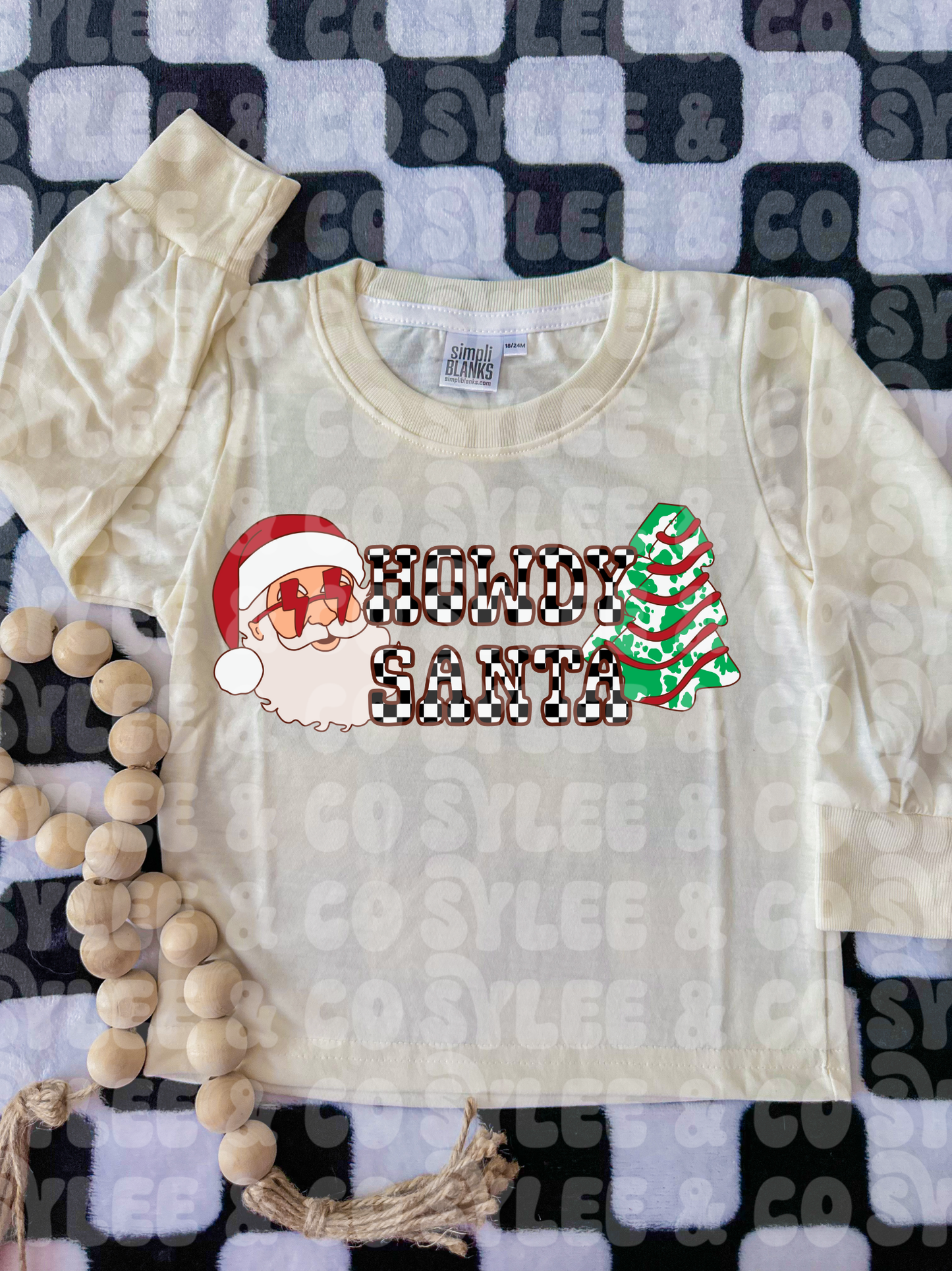 Howdy Santa Long Sleeve