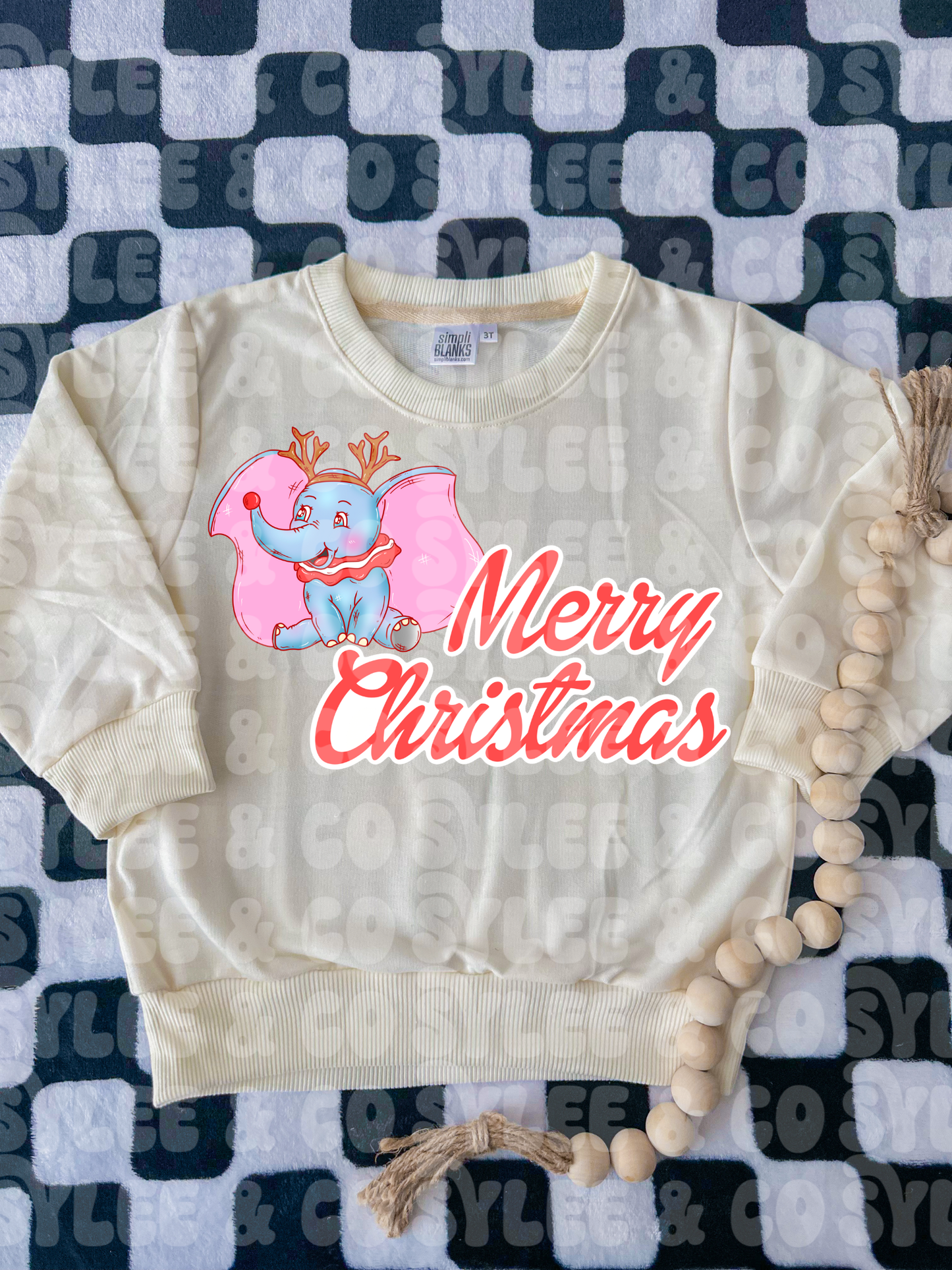 Winter Flying Elephant Sweater