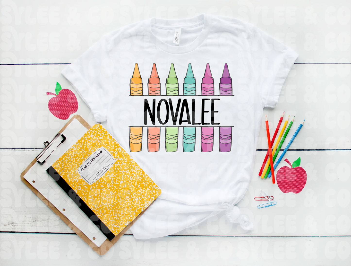 Customizable Crayon Tee
