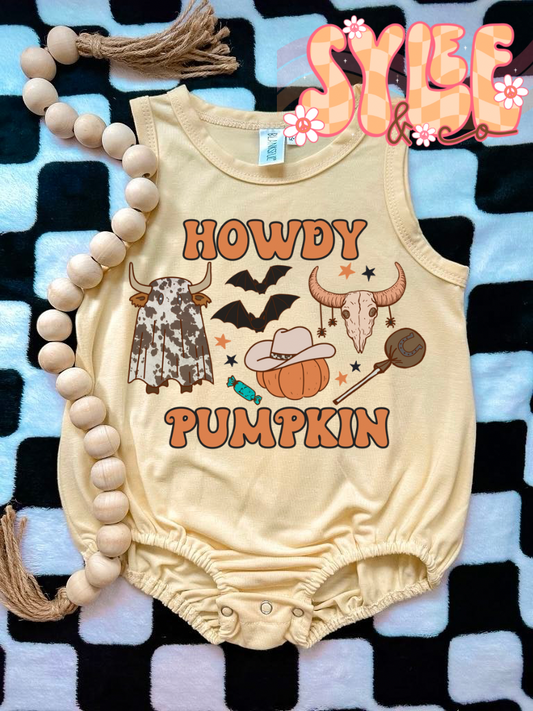 Howdy Pumpkin Bubble Tank