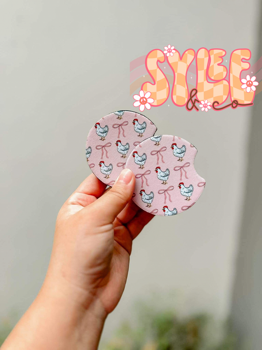 Chicken Coquette Coasters