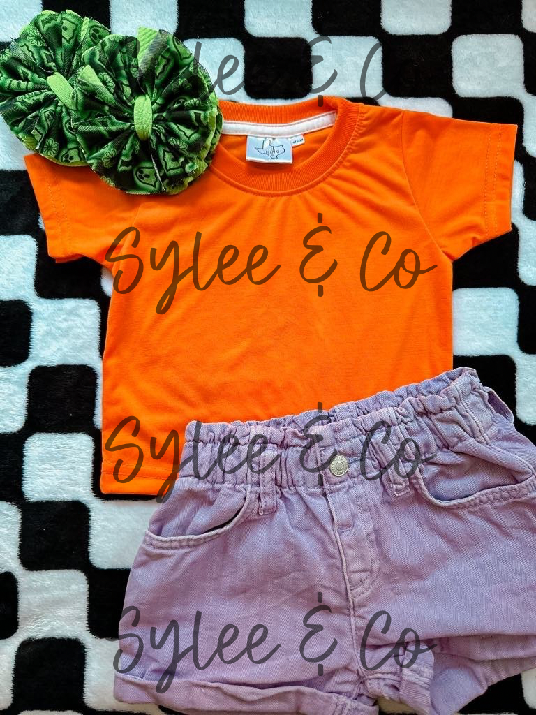 Orange Tee Mock Up Bundle