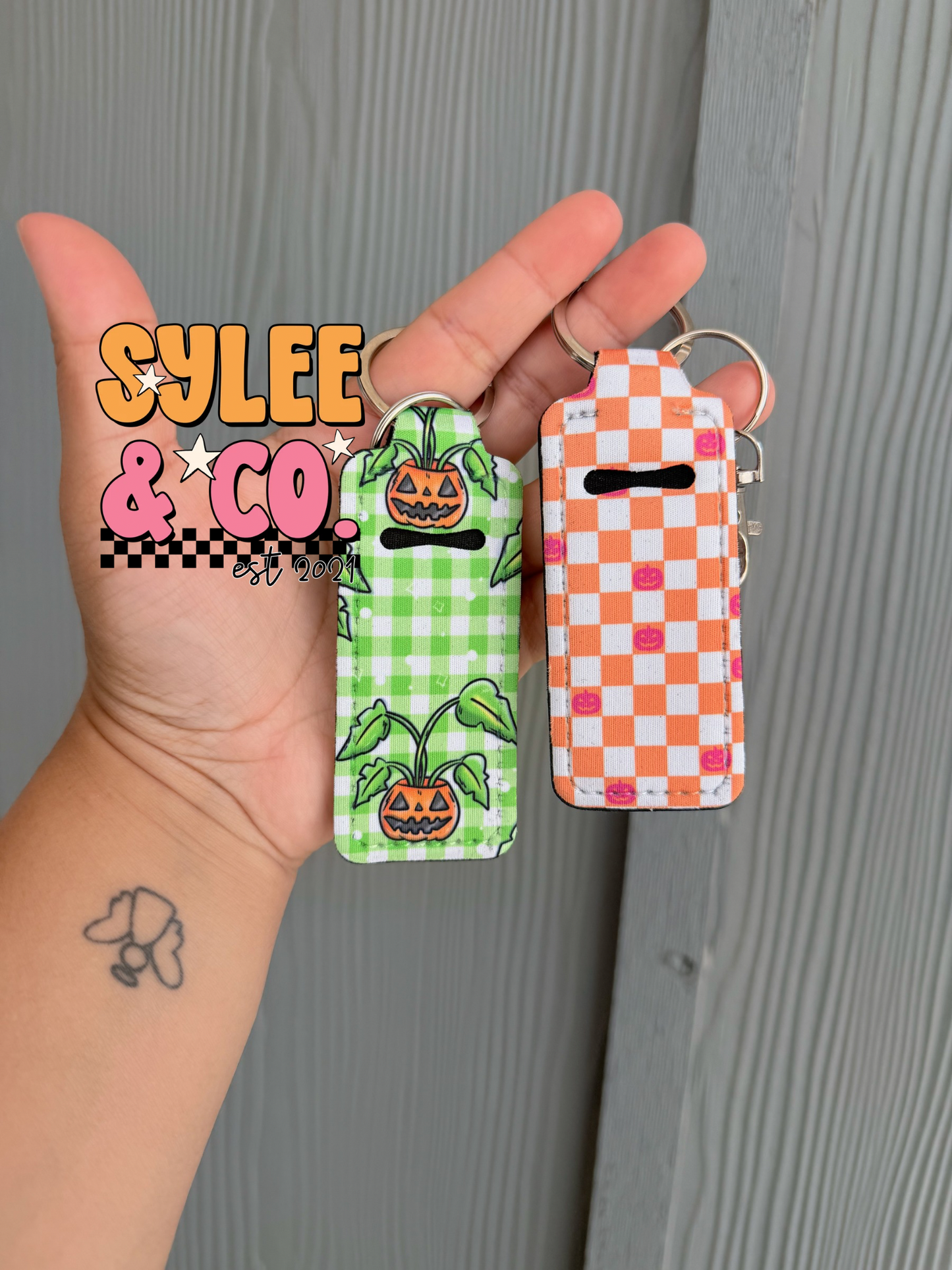 Spooky chapstick holders