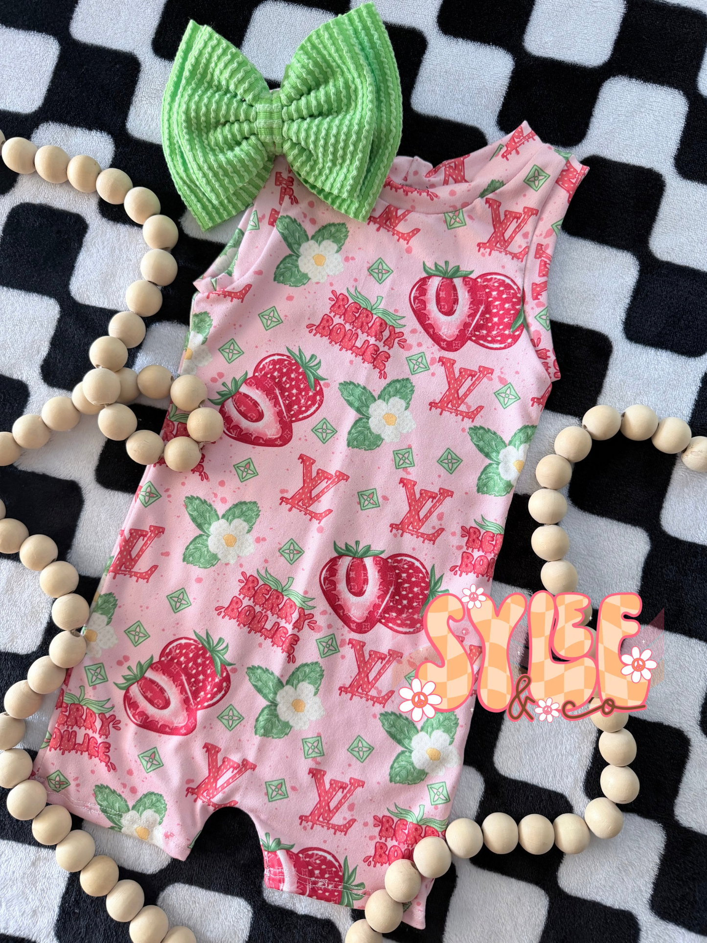 Berry Boujee Ollie Romper 9/12M