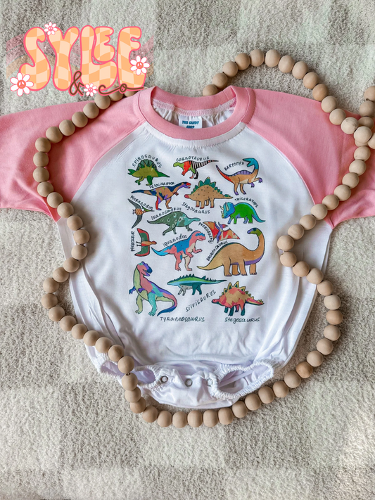 Dino Colorblock Bubble Romper