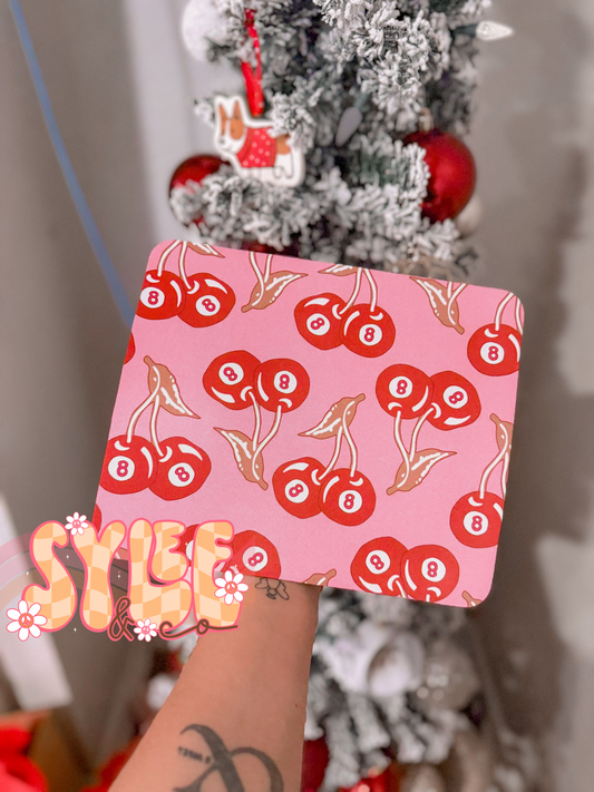 Red Cherry 8 Ball Mousepad