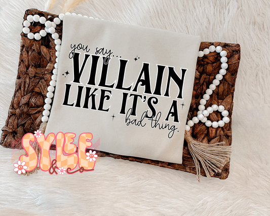 Villains Words Tee
