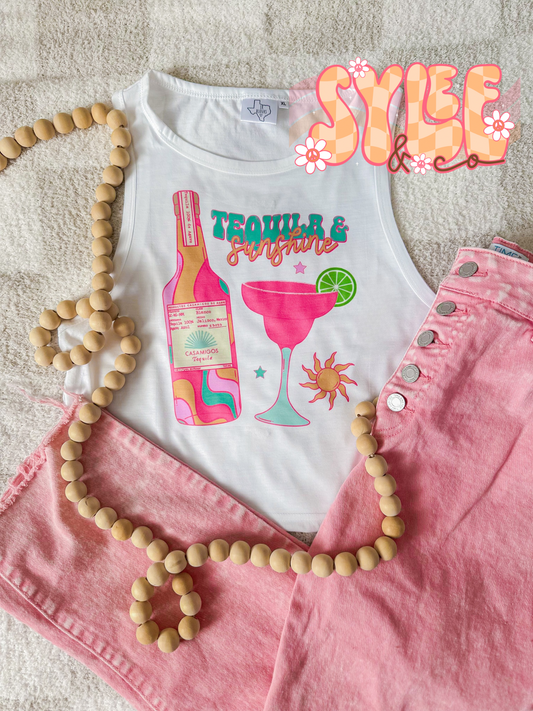 Tequila & Sunshine  Crop Tank