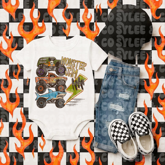 Monster Jam Onesie