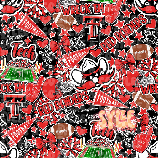 TTU collage print