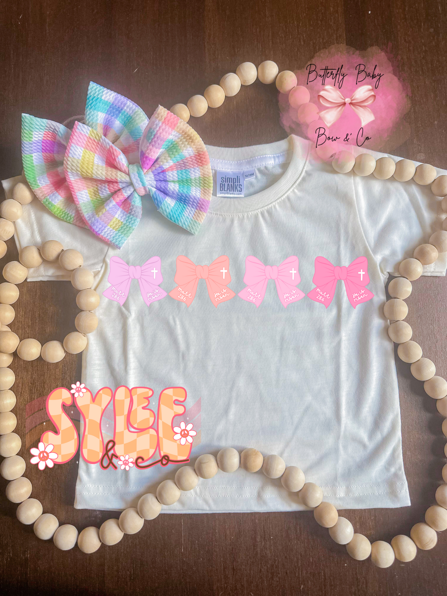 He Is Risen Bows | Tee